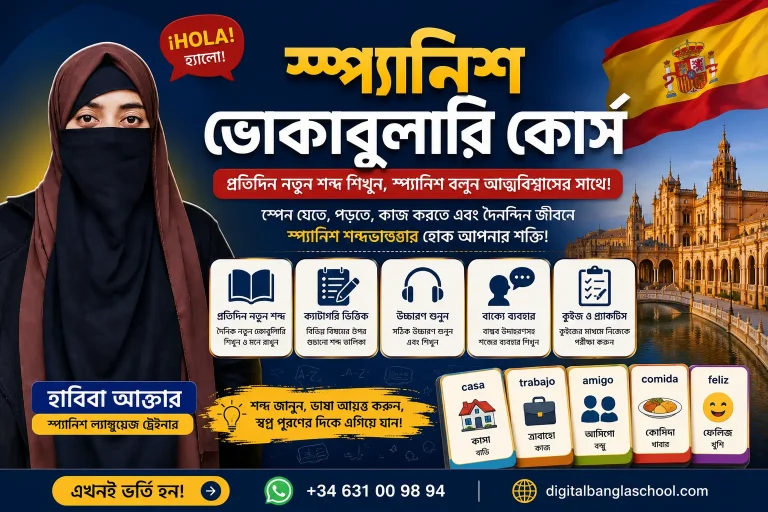 স্প্যানিশ শব্দভাণ্ডার শেখার কোর্স